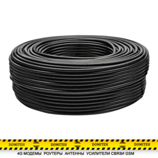 Кабель коаксиальный VEGATEL RG-58 A/U (ГОСТ, PVC, черный) бухта 100м